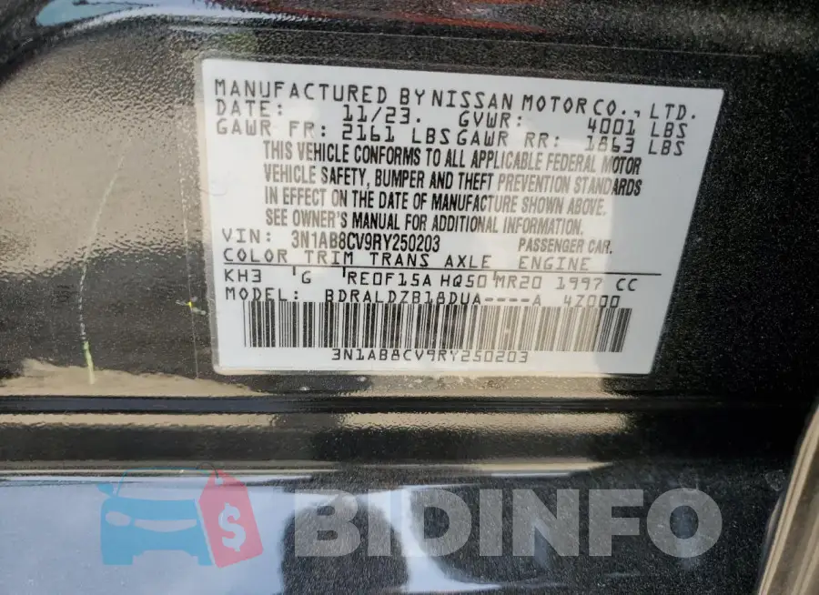 3N1AB8CV9RY250203 Photo# 12