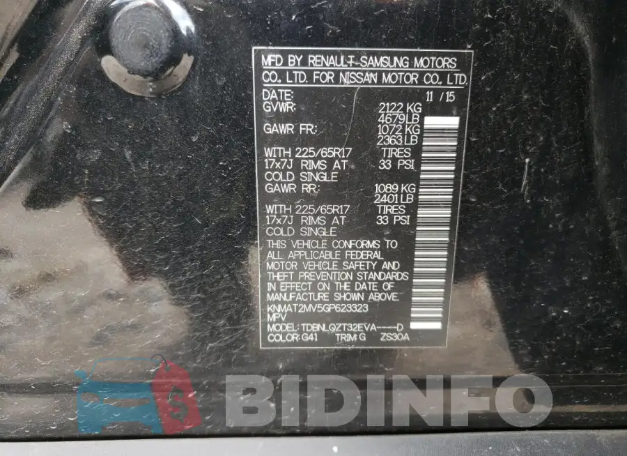 KNMAT2MV5GP623323 Photo# 13