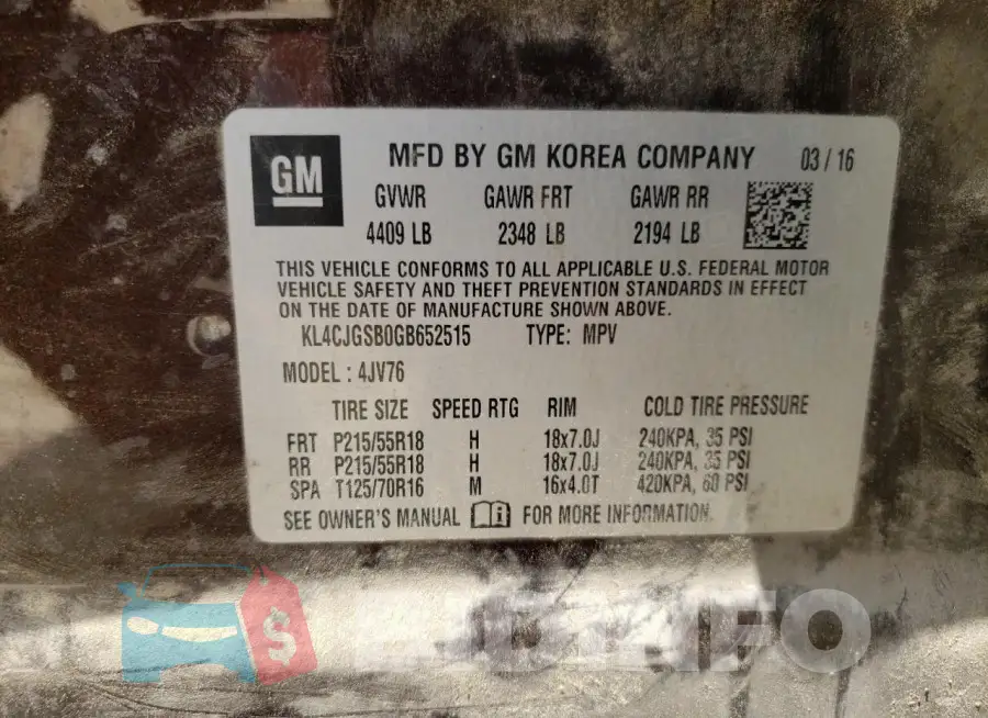 KL4CJGSB0GB652515 Photo# 13