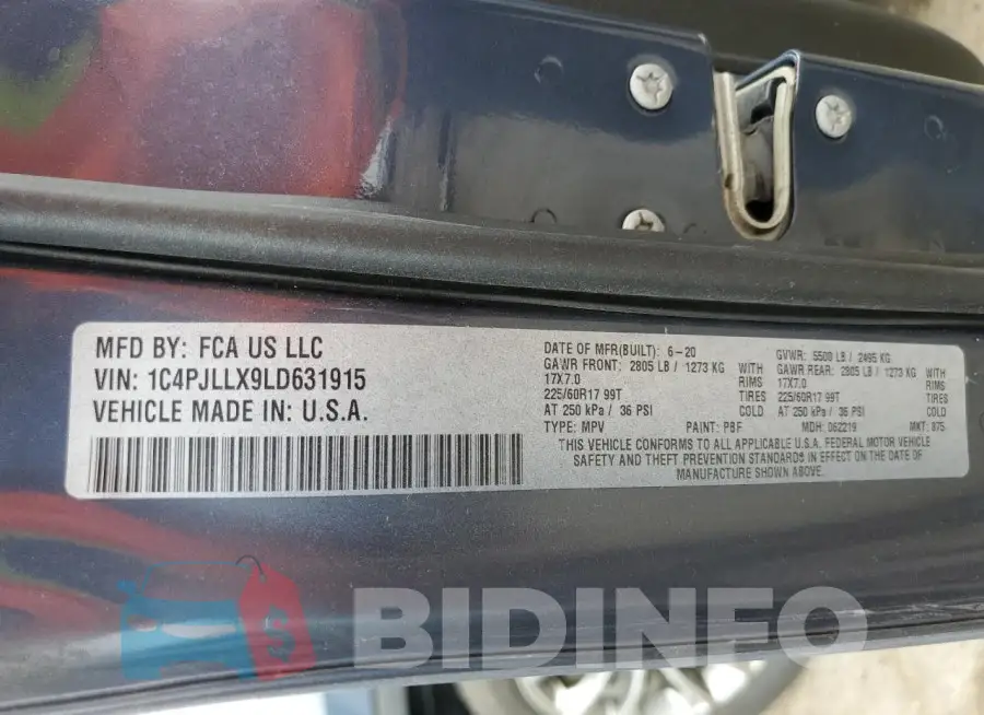 1C4PJLLX9LD631915 Photo# 12
