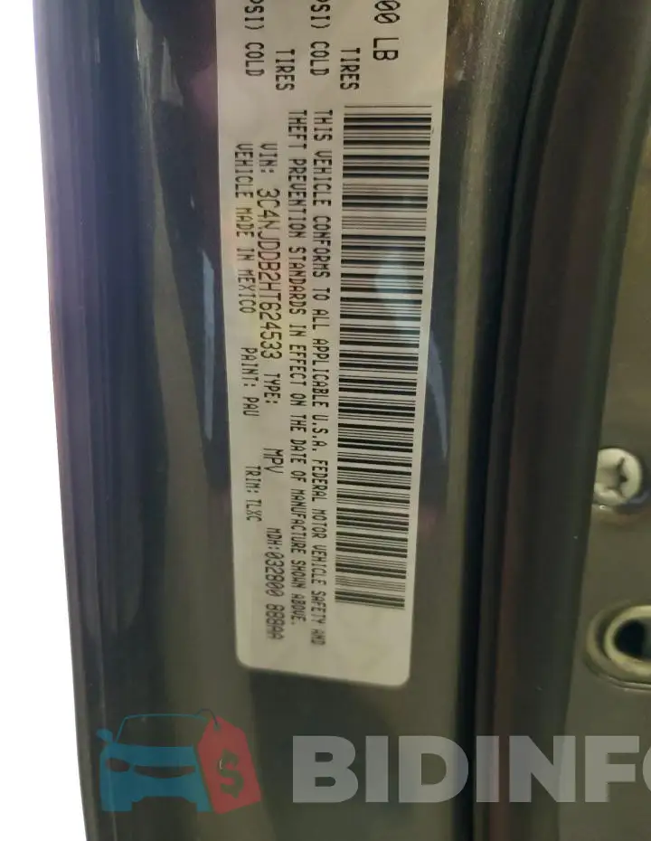 3C4NJDDB2HT624533 Photo# 12