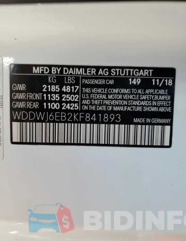 WDDWJ6EB2KF841893 Photo# 13
