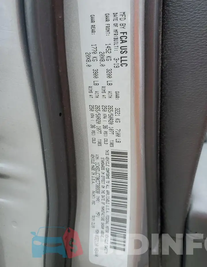 1C4SDJCT9KC738938 Photo# 14