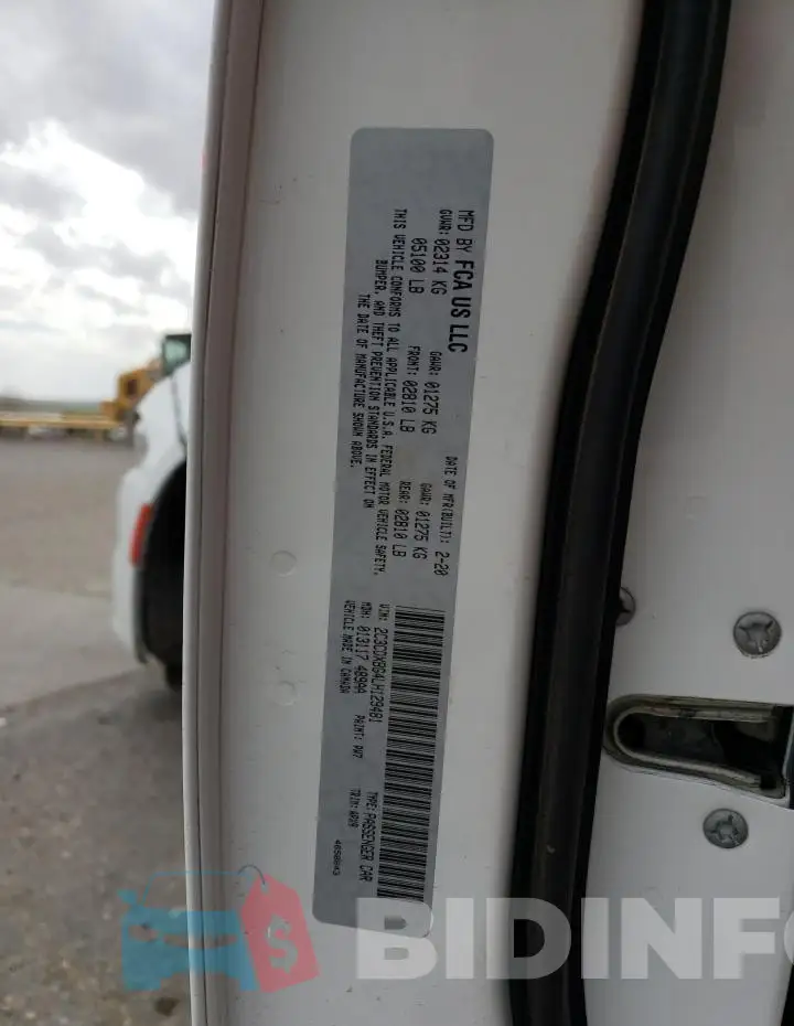 2C3CDXBG4LH129481 Photo# 12