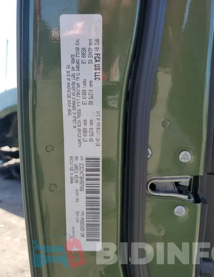 2C3CDXCT6KH527656 Photo# 12