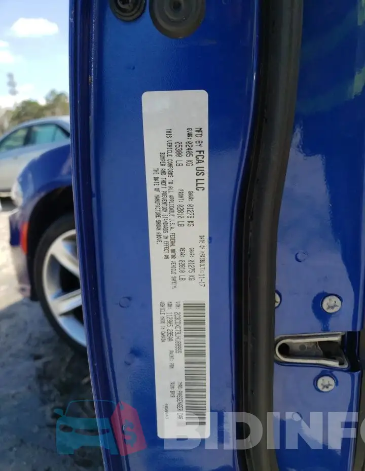 2C3CDXCT9JH188955 Photo# 12