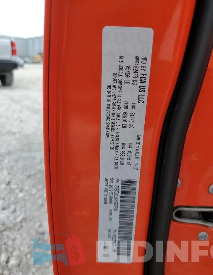 2C3CDXGJXHH602201 Photo# 12