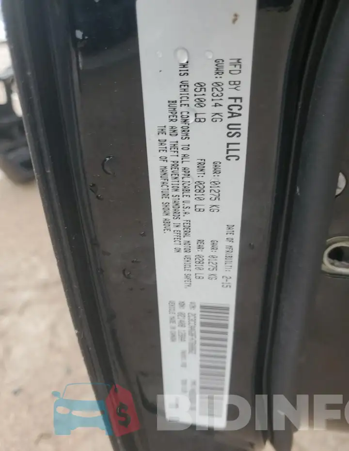 2C3CCAAG8FH780862 Photo# 12
