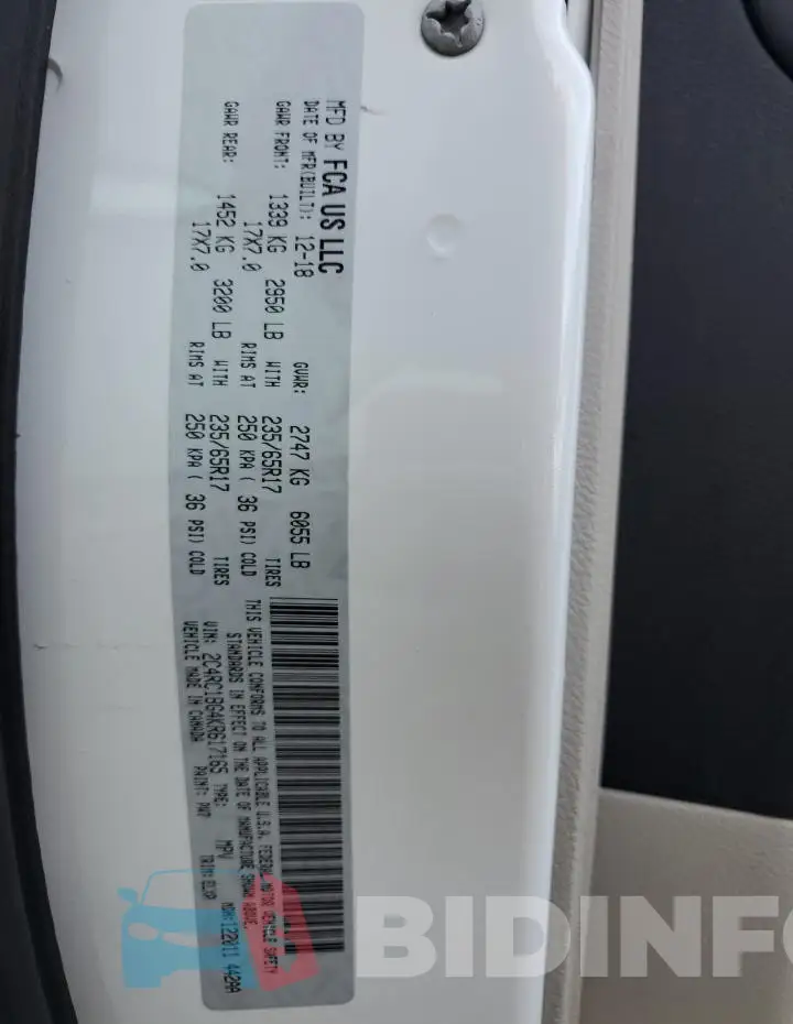 2C4RC1BG4KR617165 Photo# 14