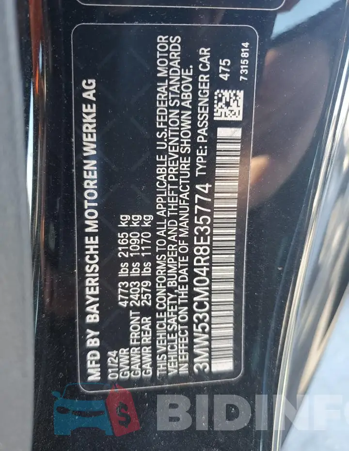 3MW53CM04R8E35774 Photo# 13