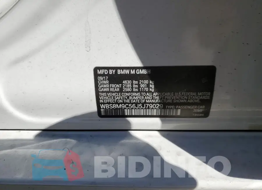 WBS8M9C56J5J79029 Photo# 12