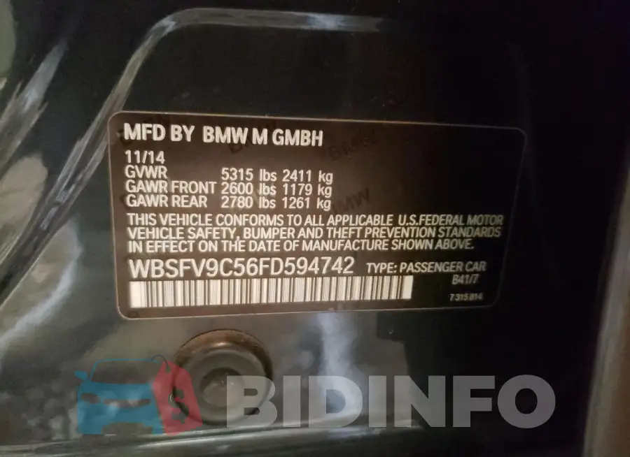WBSFV9C56FD594742 Photo# 12