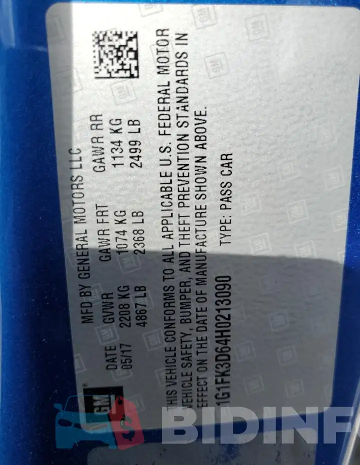 1G1FK3D64H0213090 Photo# 12