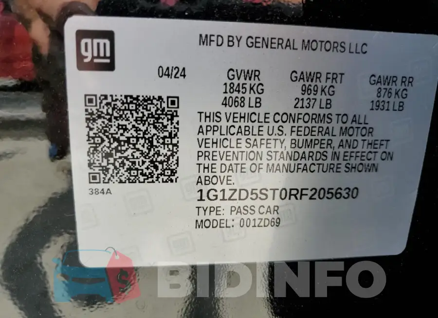 1G1ZD5ST0RF205630 Photo# 12