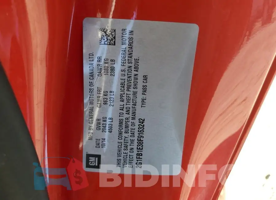 2G1FB1E38F9163242 Photo# 12