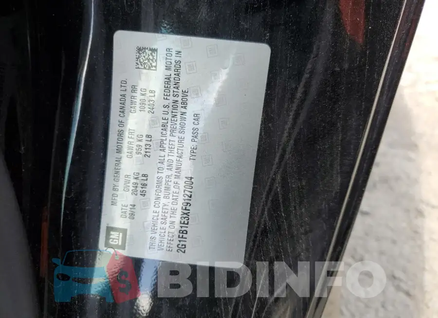 2G1FB1E3XF9127004 Photo# 12