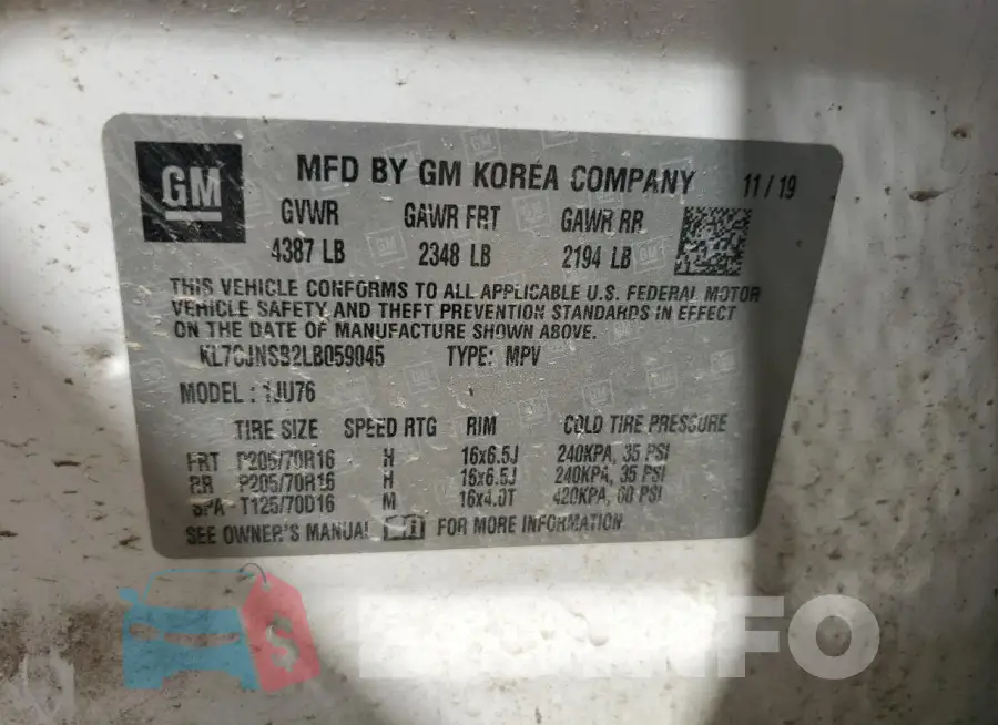 KL7CJNSB2LB059045 Photo# 12