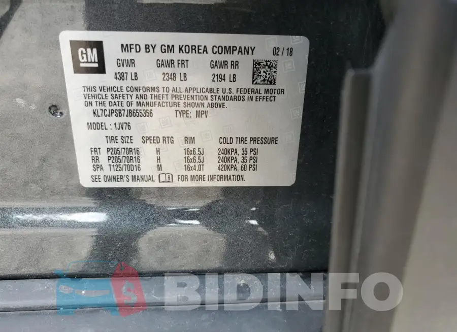 KL7CJPSB7JB655356 Photo# 13