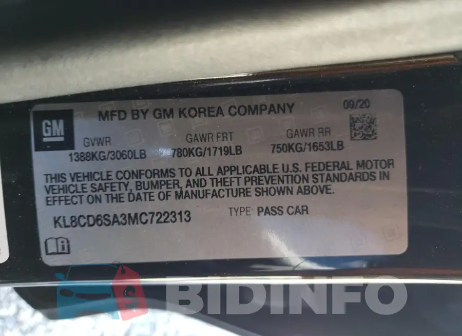 KL8CD6SA3MC722313 Photo# 13