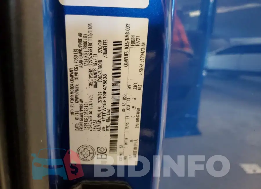 1FTFW1EF1GFA78838 Photo# 12
