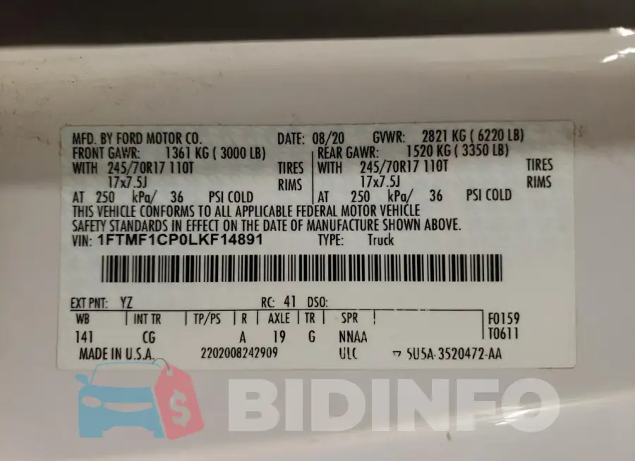 1FTMF1CP0LKF14891 Photo# 12