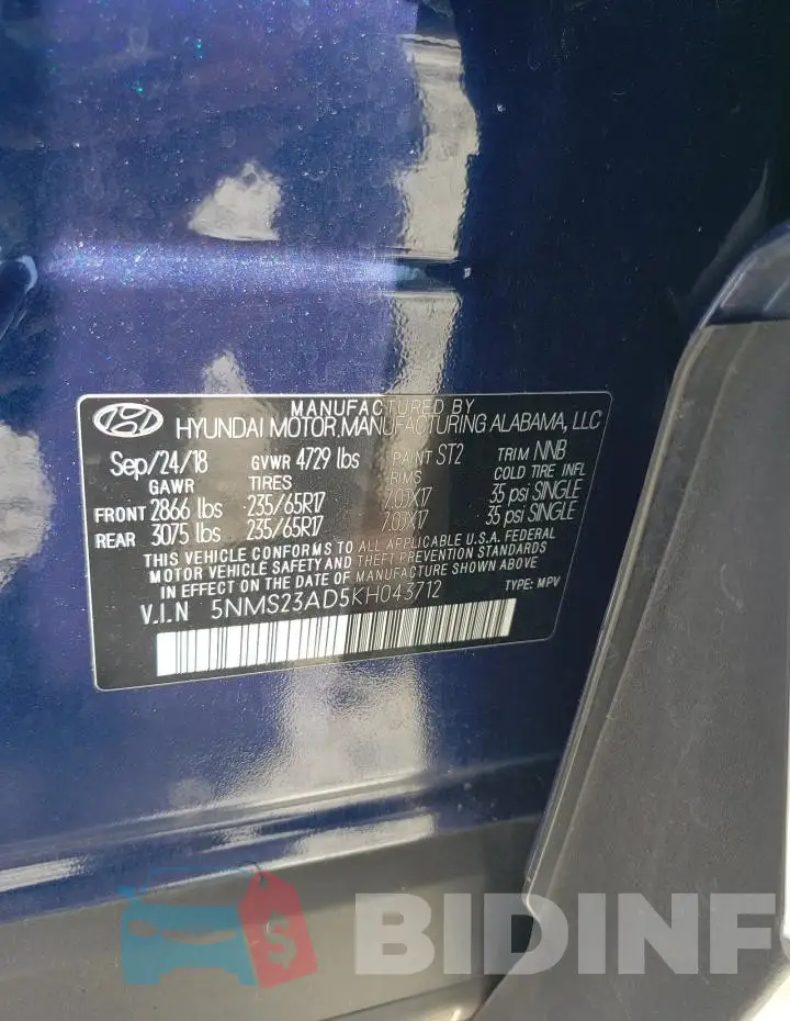 5NMS23AD5KH043712 Photo# 14