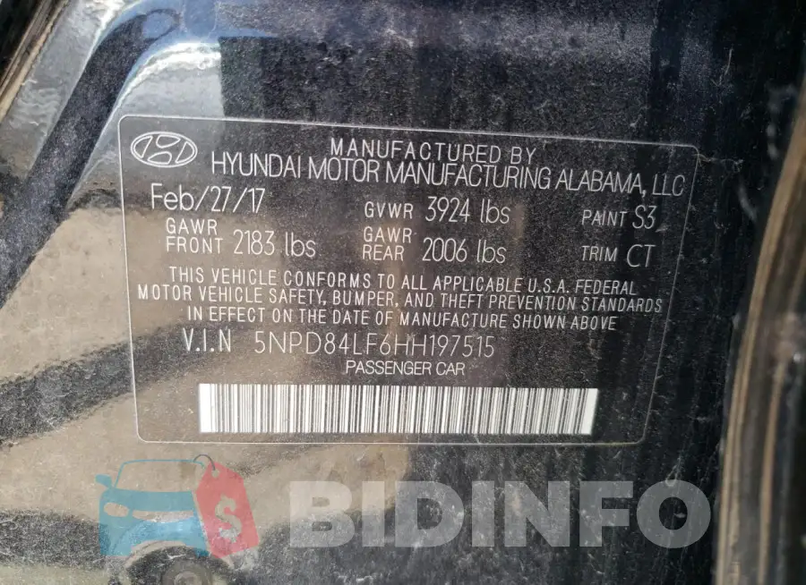 5NPD84LF6HH197515 Photo# 13