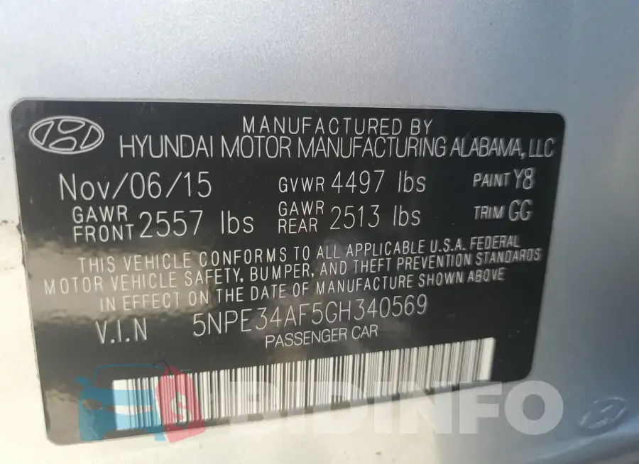 5NPE34AF5GH340569 Photo# 12