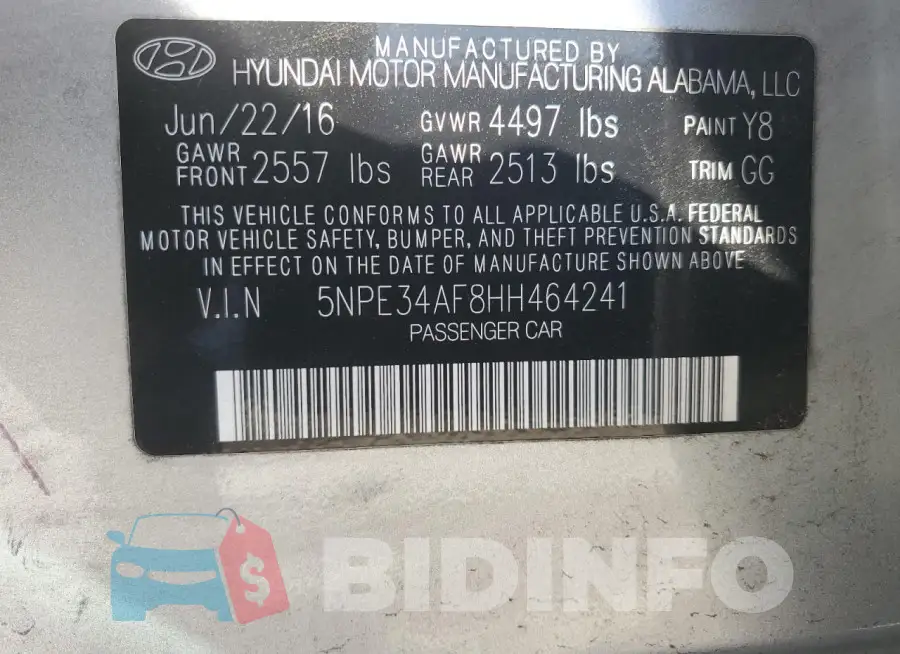 5NPE34AF8HH464241 Photo# 12