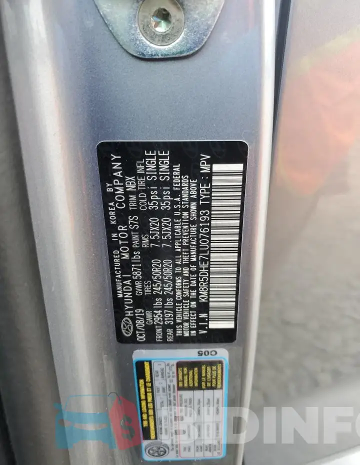 KM8R5DHE7LU076193 Photo# 13