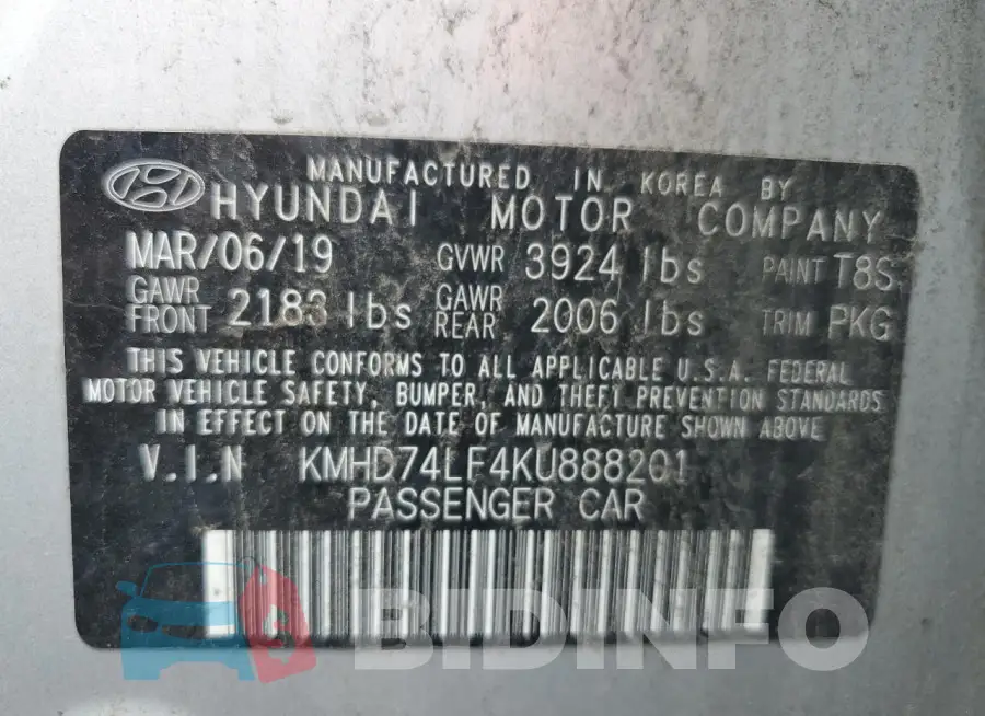KMHD74LF4KU888201 Photo# 13