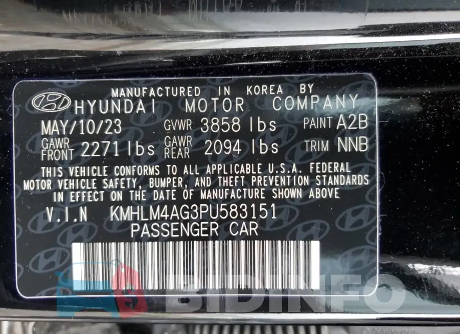 KMHLM4AG3PU583151 Photo# 12