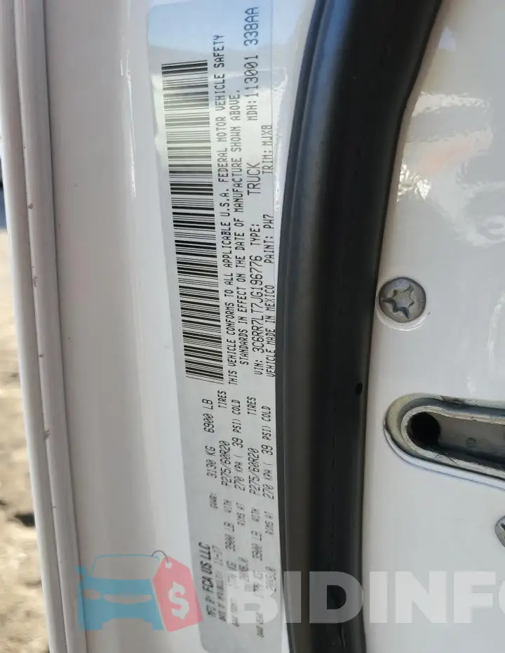 3C6RR7LT7JG196776 Photo# 12