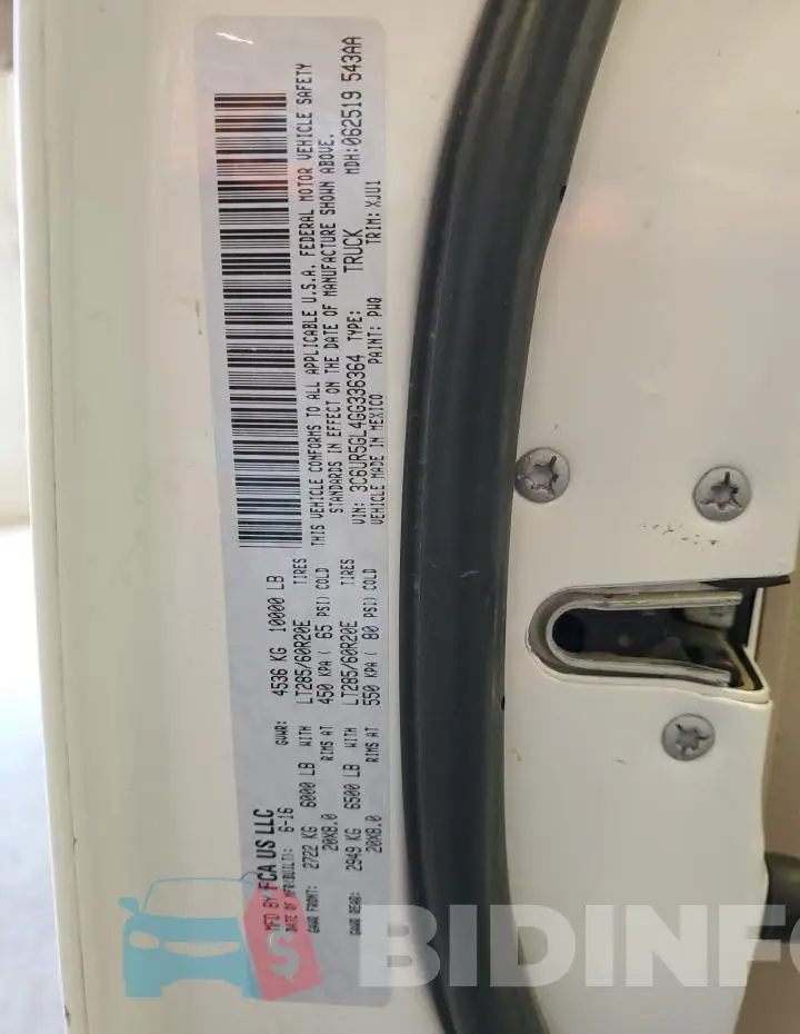 3C6UR5GL4GG336364 Photo# 12