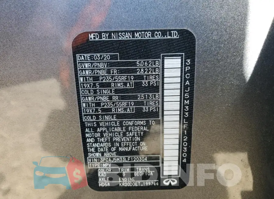 3PCAJ5M33LF120304 Photo# 13