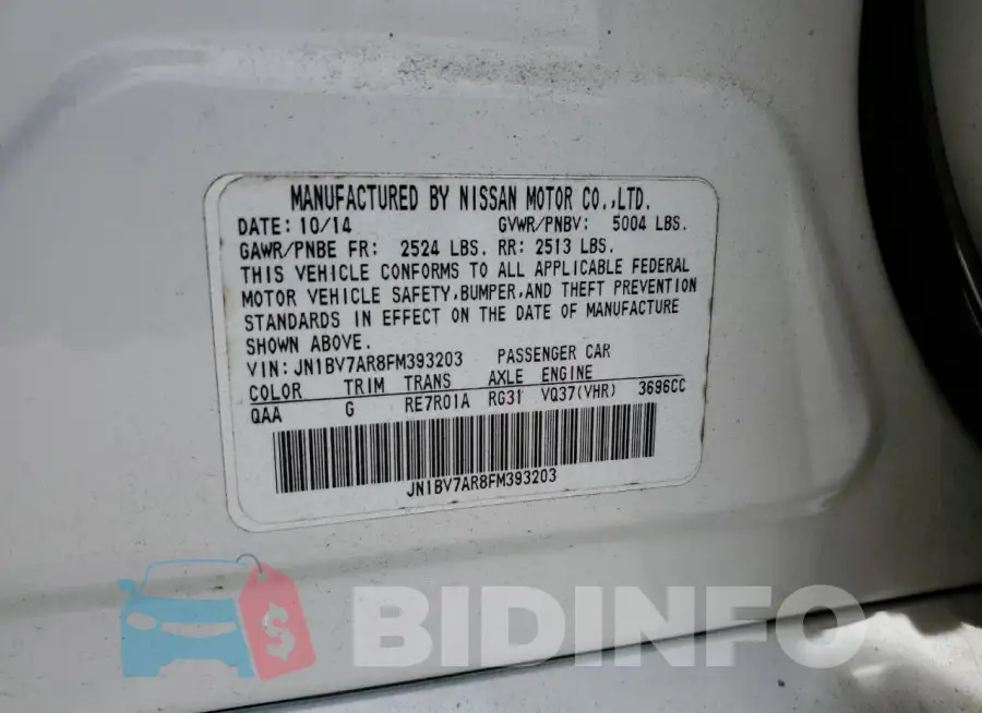 JN1BV7AR8FM393203 Photo# 12