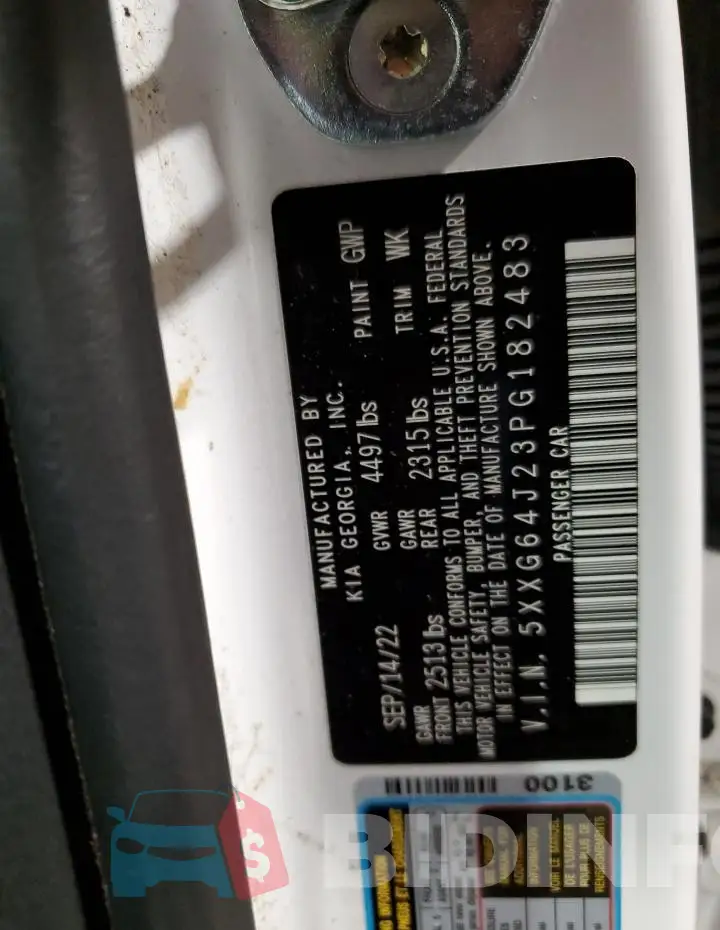 5XXG64J23PG182483 Photo# 13