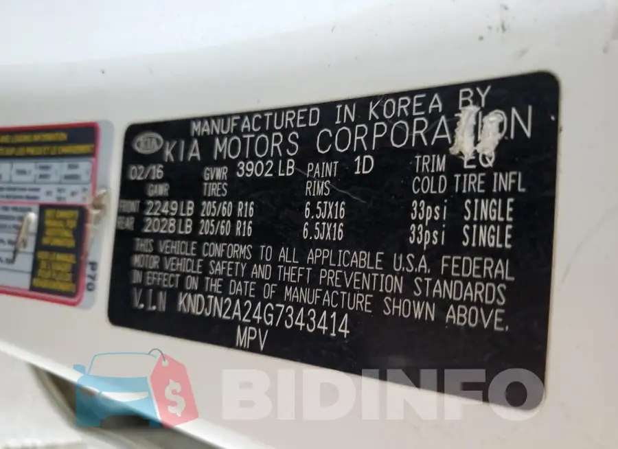 KNDJN2A24G7343414 Photo# 13
