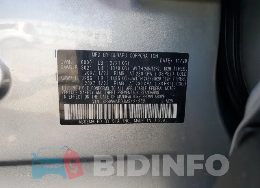 4S4WMAPD1M3424252 Photo# 13