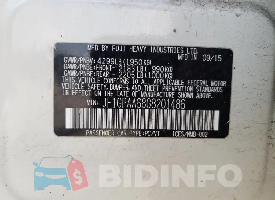 JF1GPAA68G8201486 Photo# 12