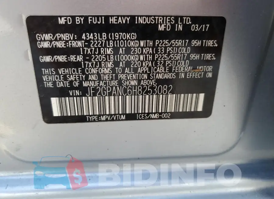 JF2GPANC6H8253082 Photo# 13
