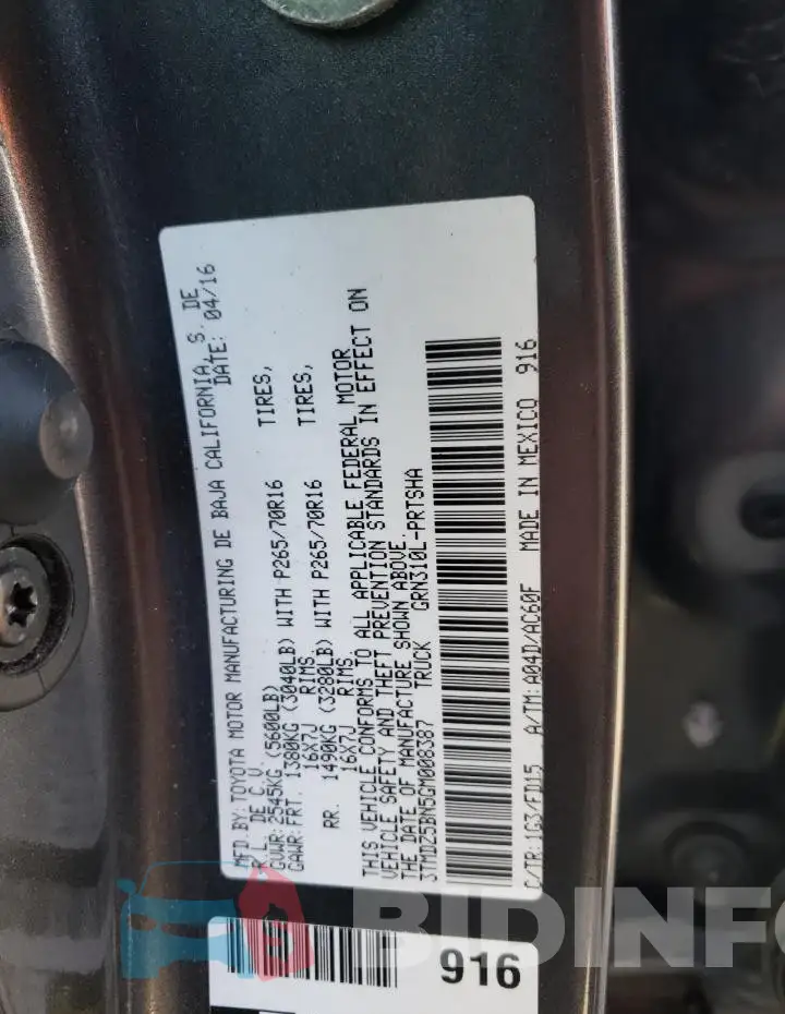 3TMDZ5BN5GM008387 Photo# 12