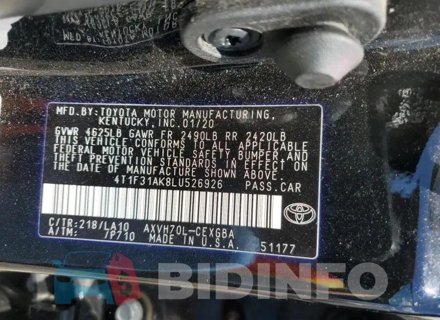 4T1F31AK8LU526926 Photo# 13