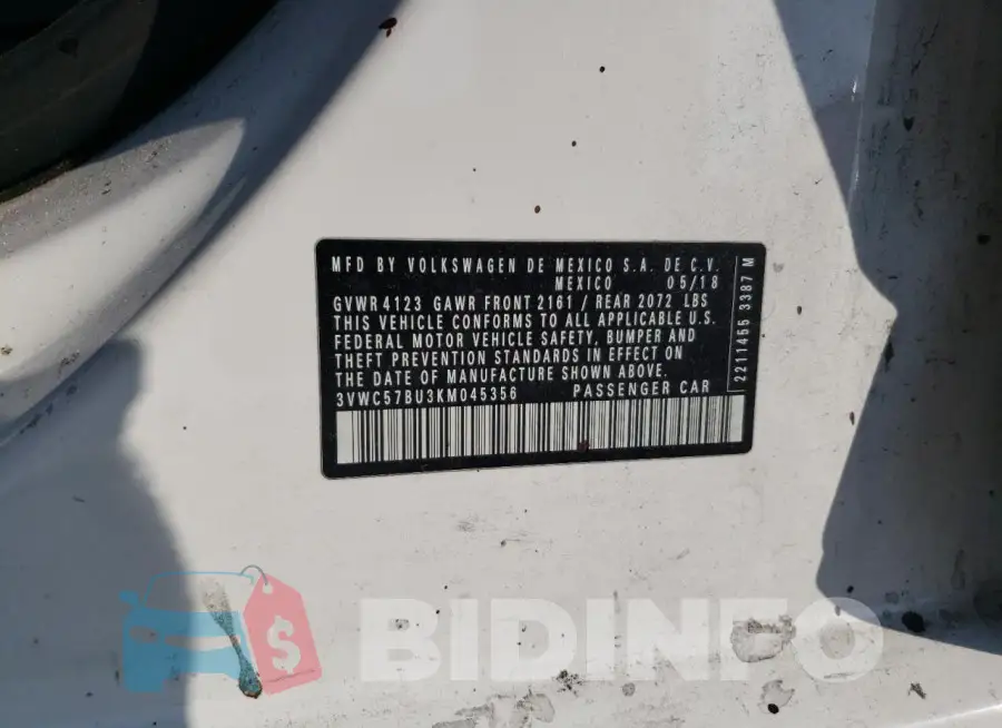 3VWC57BU3KM045356 Photo# 12