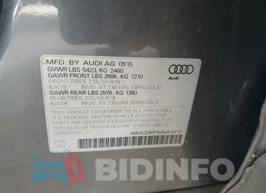 WA1L2AFP7GA053312 Photo# 14