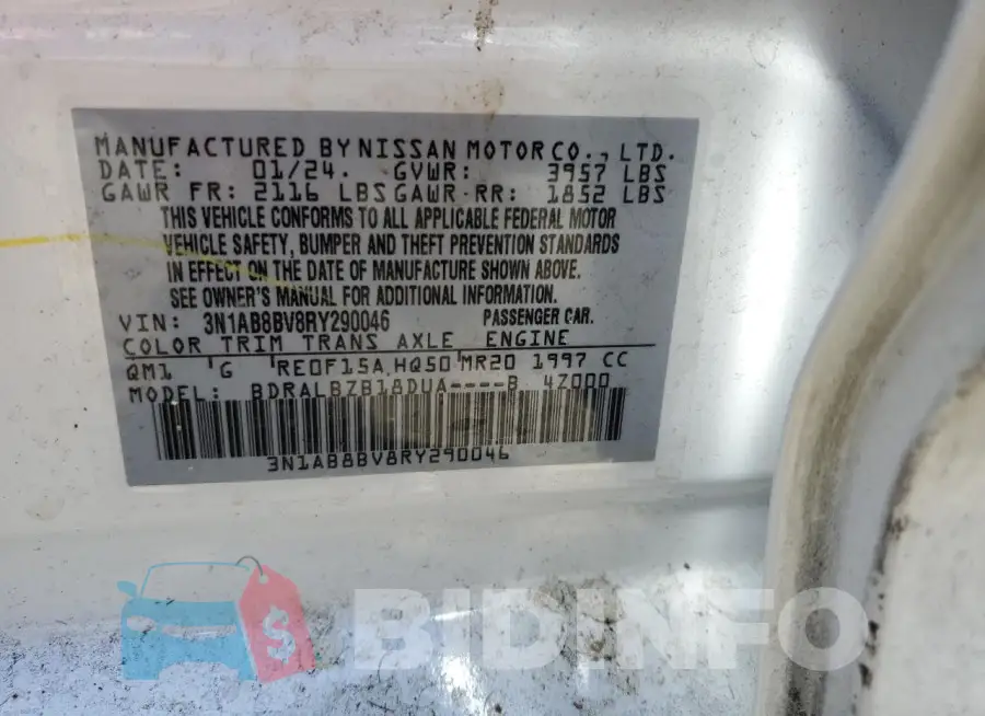 3N1AB8BV8RY290046 Photo# 12