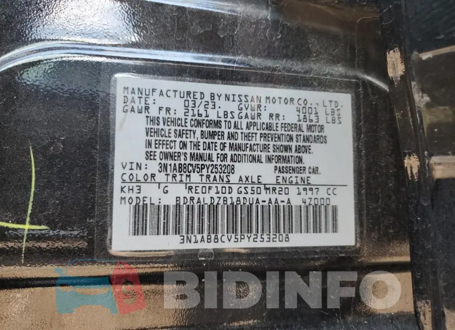 3N1AB8CV5PY253208 Photo# 12