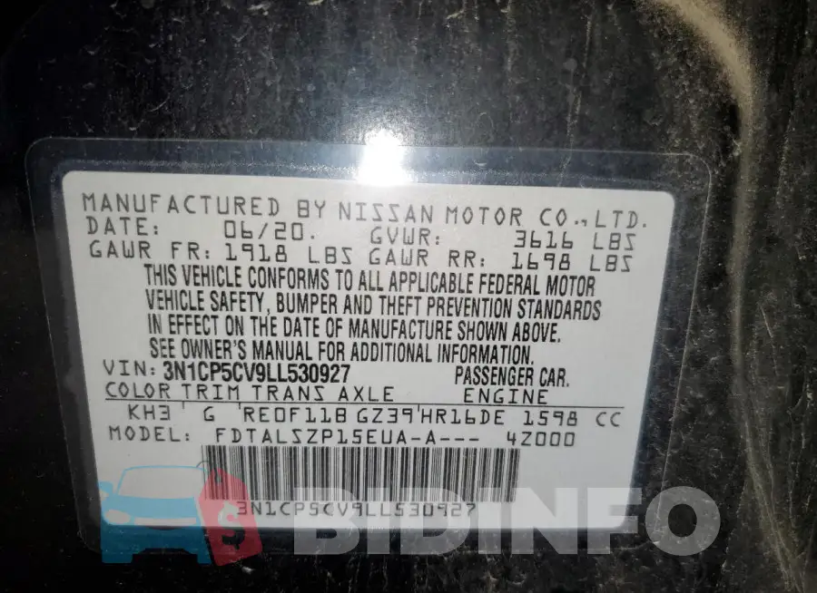 3N1CP5CV9LL530927 Photo# 13
