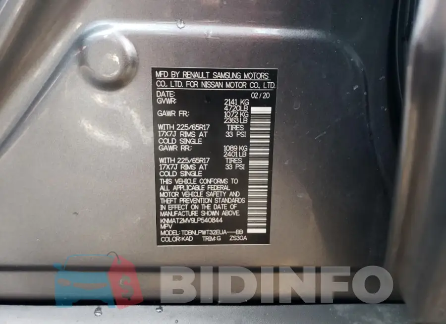 KNMAT2MV9LP540844 Photo# 13