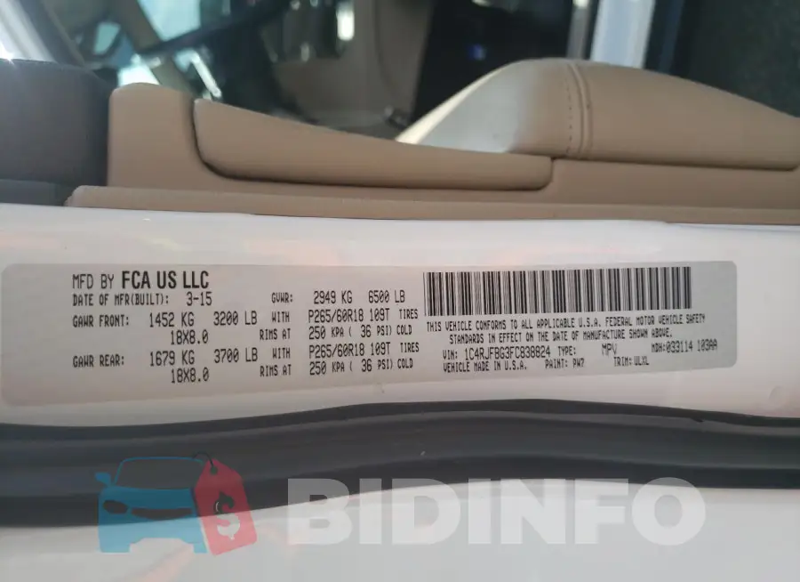 1C4RJFBG3FC838824 Photo# 13